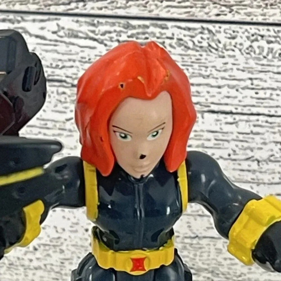 Playskool Marvel Super Hero Adventures BLACK WIDOW figure Avengers - Picture 2 of 9
